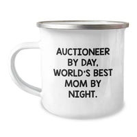 Load image into Gallery viewer, Auctioneer Gifts for Men - Camping Mug with Funny Quote, Gifts from Mom by Night, Graduation Unique Gifts - Image 1

