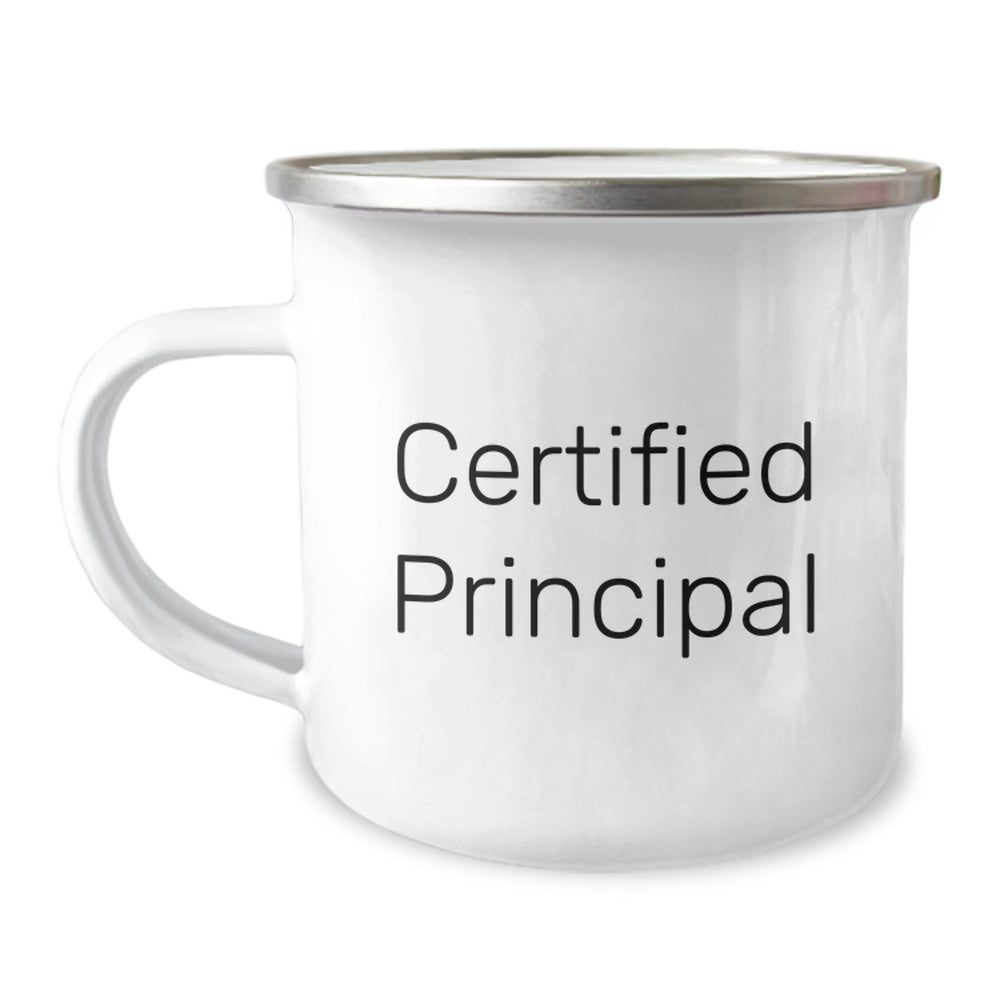 Funny Principal Gifts for Camping Mug, 'You're a-maze-ing' Quote, 12 oz Stainless Steel with Enamel Finish, Gifts from Friends for Principal, Graduation Unique Gifts - Image 1
