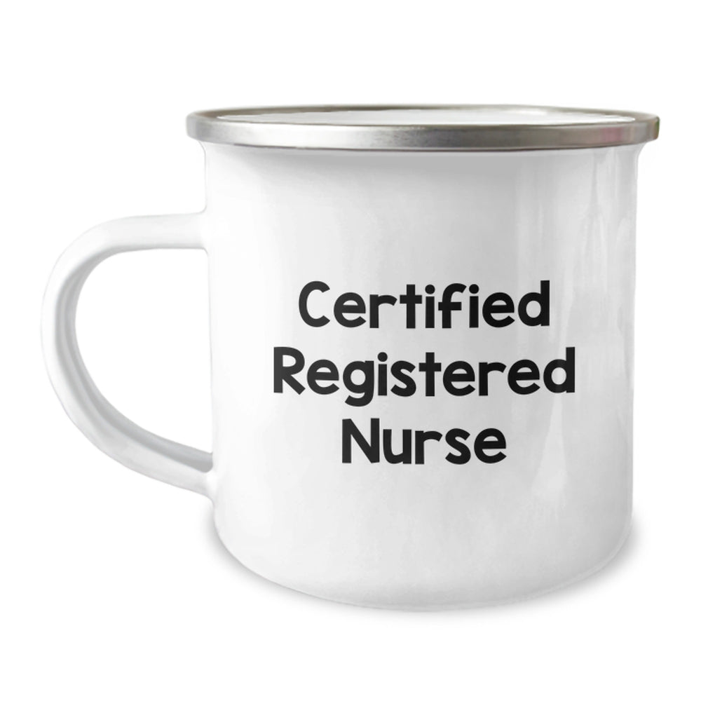 Funny Gifts from Men to Certified Registered Nurse Graduation Unique Mugs for Registered Nurse, 'You're a-maze-ing' Camping Mug, 12 oz Stainless Steel with Enamel Finish - Image 1