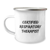 Load image into Gallery viewer, Funny Gifts from Men to Certified Respiratory Therapist Friends for Christmas Unique Camping Mug - 'I Breathe for You' - Image 1