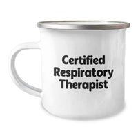 Load image into Gallery viewer, Funny Gifts from Men to Certified Respiratory Therapist Christmas Unique Gifts - Inspirational Camping Mug for Respiratory Therapist Friends - Image 1
