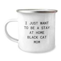 Load image into Gallery viewer, Funny Black Cat Mom Camping Mug Gifts from Family, Friends, Coworkers for Birthday Unique Gifts - Image 1
