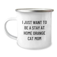 Load image into Gallery viewer, Funny Orange Cat Mom Camping Mug Gifts from Friends to Family Birthday Unique Present - Image 1
