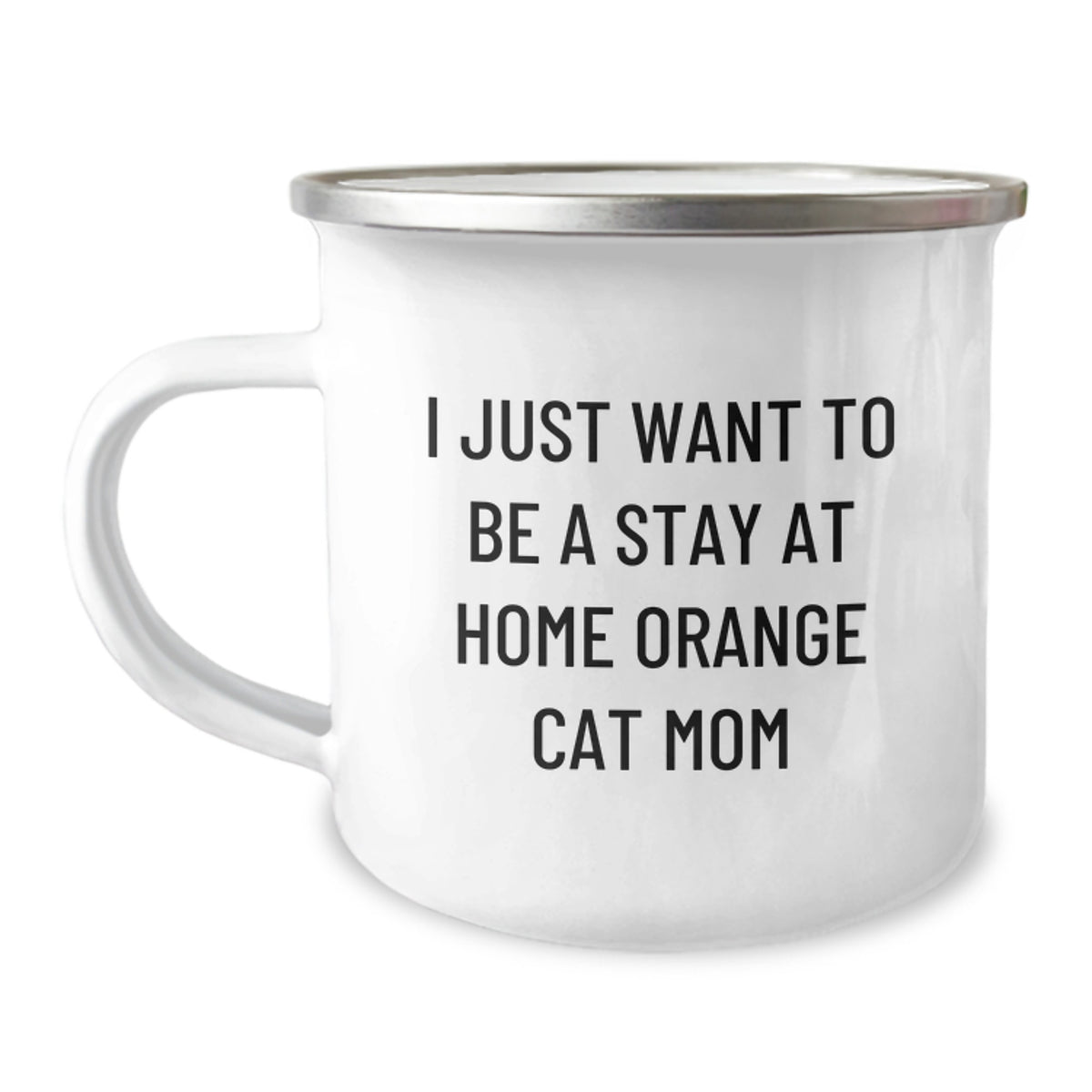 Funny Orange Cat Mom Camping Mug Gifts from Friends to Family Birthday Unique Present - Image 1
