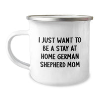 Load image into Gallery viewer, Funny German Shepherd Dog Gifts from Mom to Daughter for Christmas - Camping Mug - Image 1