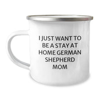 Load image into Gallery viewer, German Shepherd Dog Camping Mug Gifts for Mom, Funny Christmas Unique Gifts from Family, Friends for German Shepherd Lover - Image 1