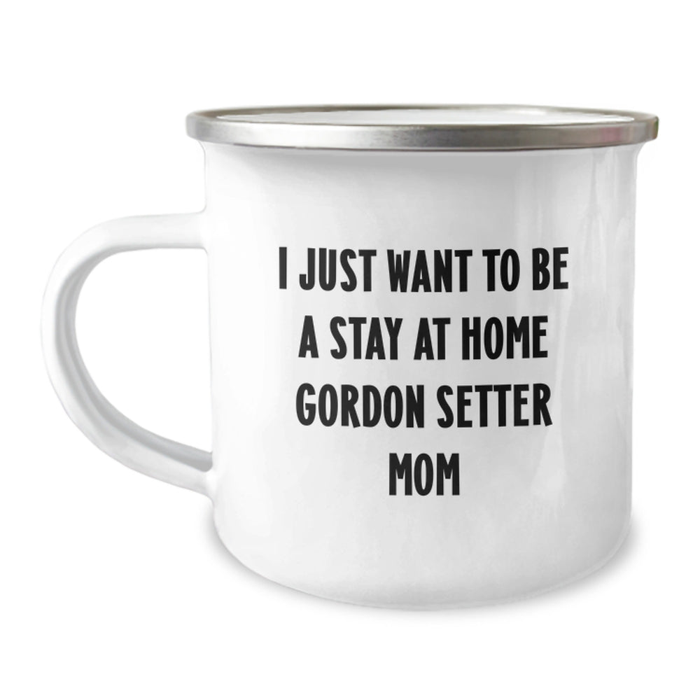 Gordon Setter Dog Mom's Funny Camping Mug Gifts from Friends for Graduation - Image 1