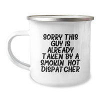 Load image into Gallery viewer, Funny Dispatcher Camping Mug, Gifts for Dispatcher Friend Birthday Unique Presents from Family, Men, Women, Coworkers - Image 1