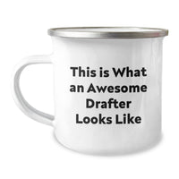 Load image into Gallery viewer, Funny Inspirational Gifts from Friends for Drafter Graduation Unique Camping Mug, This Is What An Awesome Drafter Looks Like - Image 1
