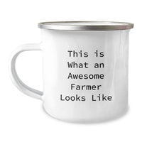 Load image into Gallery viewer, Funny Farmer Gifts - This Is What An Awesome Farmer Looks Like Camping Mug, Gifts from Men to Women, Graduation Unique Gifts for Farmer - Image 1
