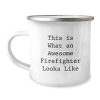 Load image into Gallery viewer, Firefighter Gifts for Him, Funny Camping Mug for Graduation, This Is What An Awesome Firefighter Looks Like, Gifts from Family, Firefighter Mug for Men - Image 1
