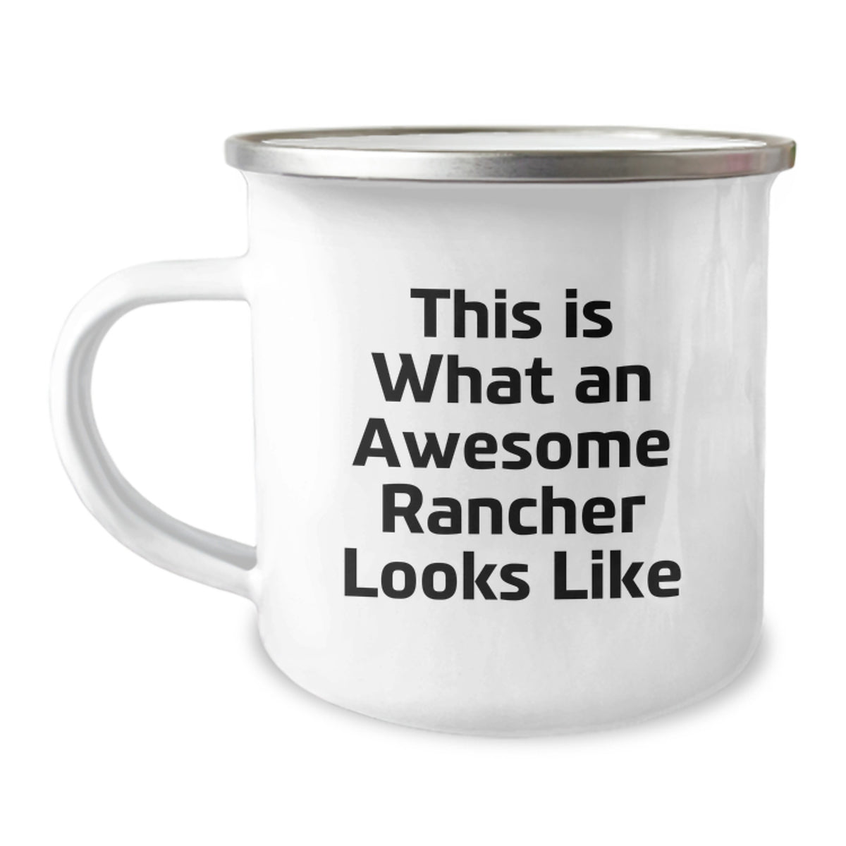 Funny Rancher Gifts from Friends - This Is What An Awesome Rancher Looks Like - 12 oz Camping Mug for Men and Women - Unique Birthday Unique Gifts - Image 1