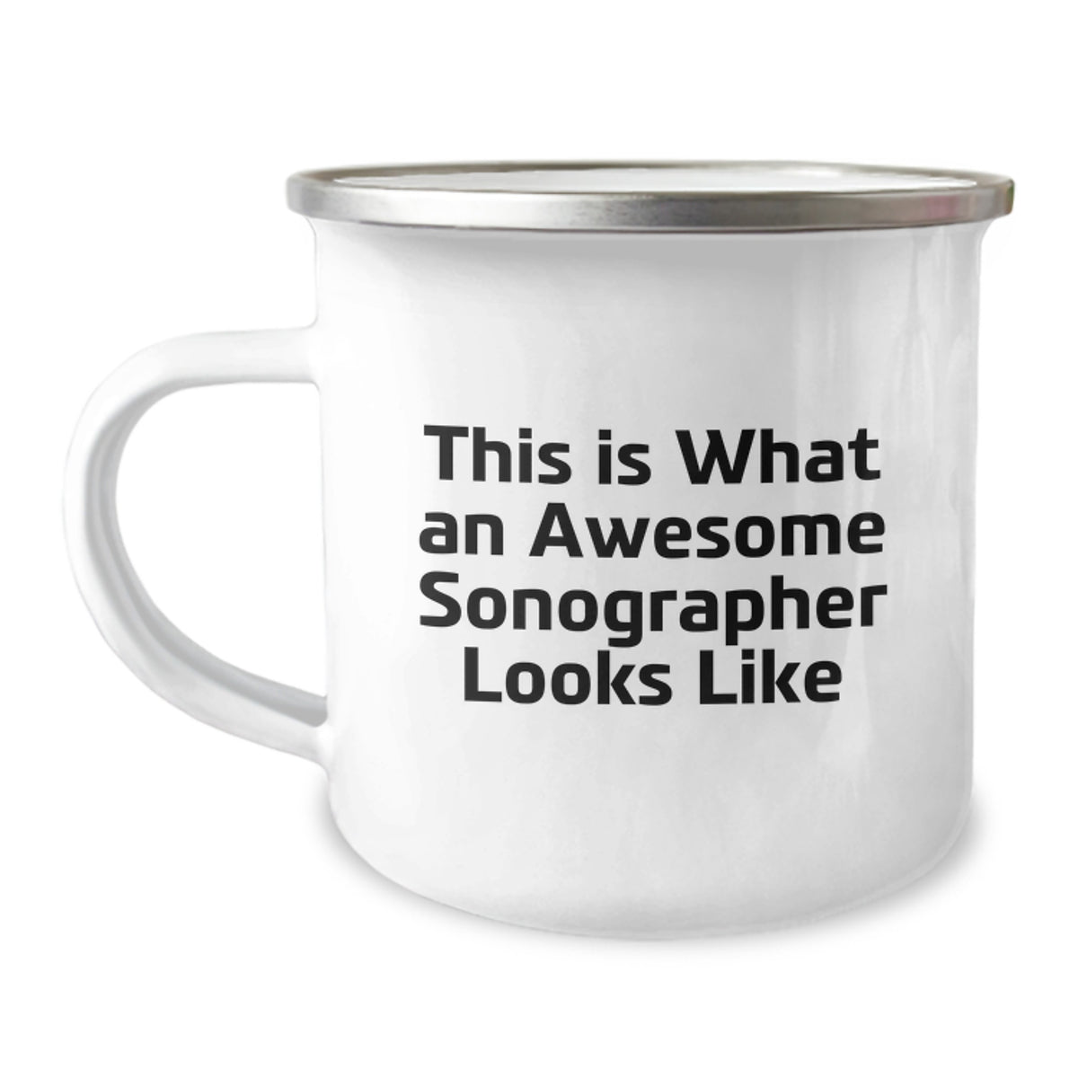 Funny Sonographer Gifts from Friends, Awesome Birthday Unique Gifts for Sonographer, Camping Mug Quote, 'This Is What An Awesome Sonographer Looks Like' - Image 1