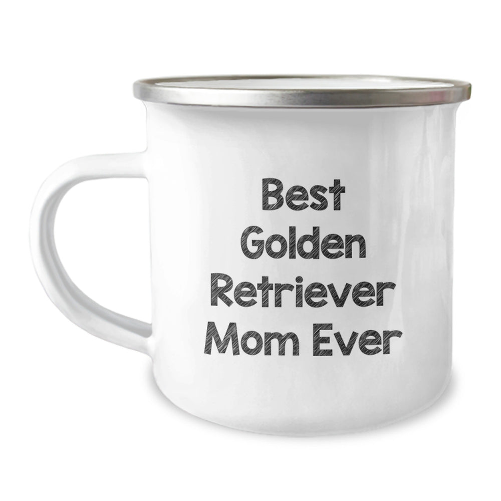 Gifts from Family to Golden Retriever Dog Mom - 'Best Golden Retriever Mom Ever' Funny Mug for Graduation, Camping Adventure, and Daily Use - Image 1