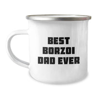 Load image into Gallery viewer, Funny Borzoi Dog Gifts for Camping Lovers, Best Dad Ever Borzoi Dad Birthday Unique Gifts from Men to Borzoi Dog Owners - Image 1