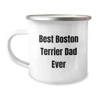 Load image into Gallery viewer, Funny Boston Terrier Dog Dad Gifts from Men for Birthday Unique Camping Mug - Best Dad Ever - Image 1