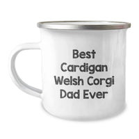 Load image into Gallery viewer, Funny Cardigan Welsh Corgi Dog Dad Gifts from Men for Birthday Unique Presents - Best Cardigan Welsh Corgi Dad Ever Camping Mug for Outdoor Lovers - Image 1