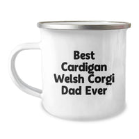 Load image into Gallery viewer, Funny Cardigan Welsh Corgi Dad Ever Camping Mug, Birthday Unique Gifts from Family for Cardigan Welsh Corgi Dog Lover Dad - Image 1