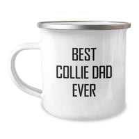 Load image into Gallery viewer, Funny Collie Dog Dad Gifts for Men Birthday Unique Camping Mug, Best 'Collie Dad Ever' Enamel Coffee Mug for Outdoor Lovers, Collie Dog Enthusiasts Gifts from Family - Image 1