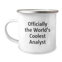 Load image into Gallery viewer, Funny Analyst Gifts, Coolest Analyst Camping Mug, Birthday Unique Gifts from Friends to Analyst - Image 1