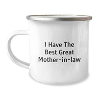 Load image into Gallery viewer, Funny Mom-in-law Gifts from Friends, &#39;I Have The Best Great Mom-in-law&#39; Camping Mug for Birthday - Image 1
