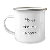 Load image into Gallery viewer, World&#39;s Greatest Carpenter Funny Gifts for Men from Friends and Family Graduation Unique Camping Mug - Image 1
