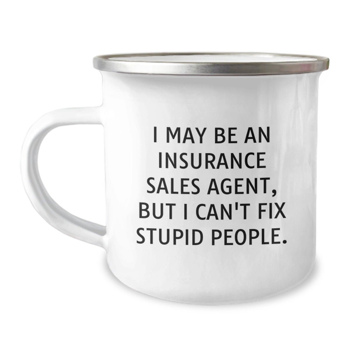 Gifts from Men Insurance Sales Agents - Funny Camping Mug for Insurance Sales Agent Friends at Christmas Unique - Image 1