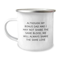 Load image into Gallery viewer, Bonus Dad Christmas Camping Mug - Funny Quote Gifts for Men, Unique Holiday Present from Family, Friends or Coworkers, Enamel Stainless Steel, 12 oz Capacity - Image 1
