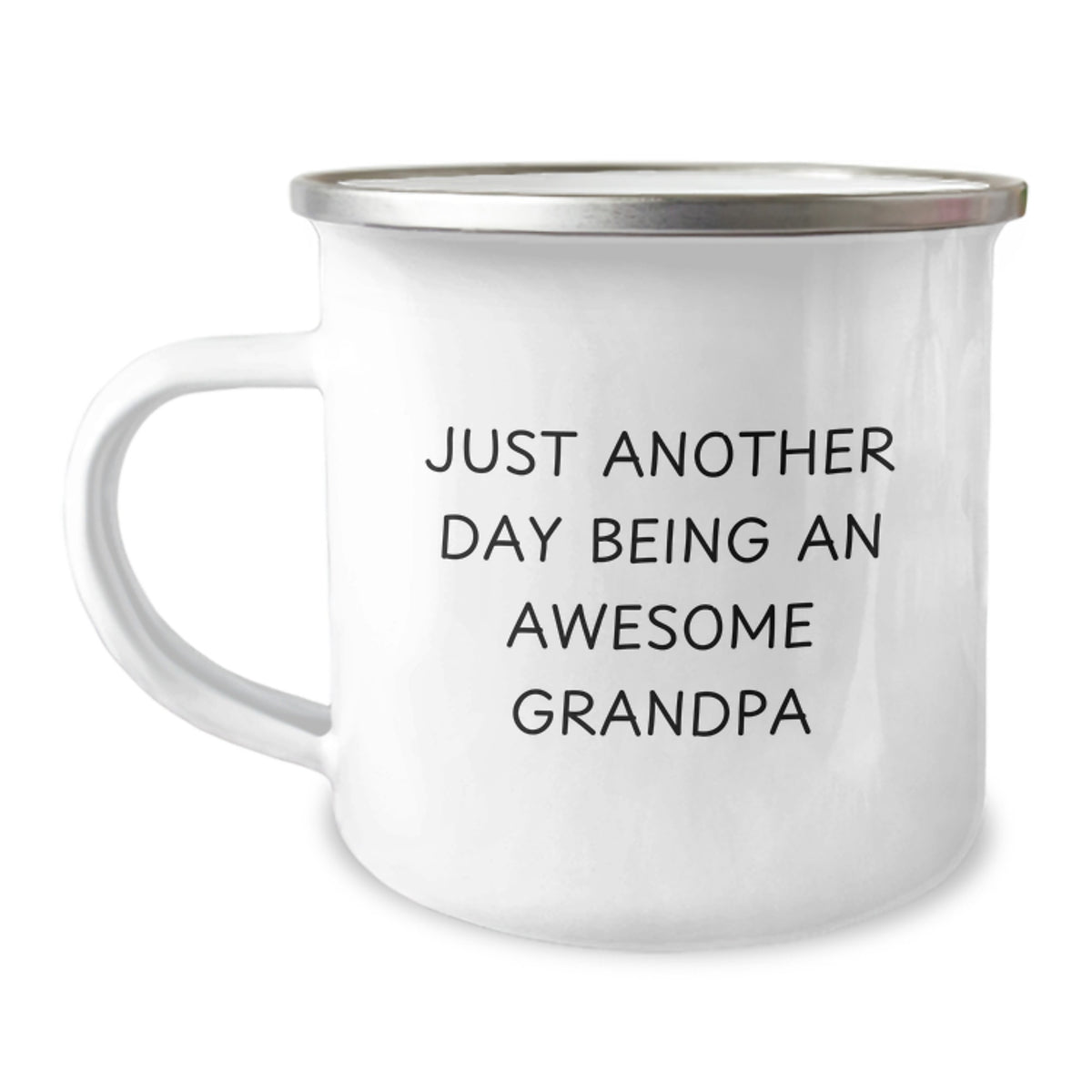Funny Grandpa Gifts from Family for Grandpa, Unique Camping Mug for Grandpa Dad, 'Just Another Day Being An Awesome Grandpa' Quote Grandpa Mug, Ideal Gift for Grandpa on Christmas - Image 1