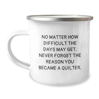 Load image into Gallery viewer, Quilter Camping Mug Gifts from Friends for Quilter Men Unique Christmas Unique Gifts - Image 1
