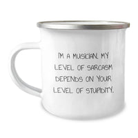 Load image into Gallery viewer, Funny Musician Gifts from Friends, Unique Christmas Unique Gifts for Musicians, Sarcasm Lovers, Camping Mug - Image 1
