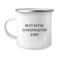 Load image into Gallery viewer, Funny Chiropractor Gifts from Family, Birthday Unique Chirp Mugs for Men - Best Effin' Chiropractor Ever - Image 1