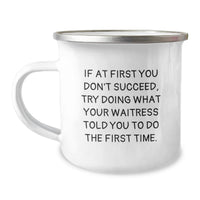 Load image into Gallery viewer, Funny Waitress Gifts for Birthday - Camping Mug, Gifts from Friends for Waitress, Inspirational Quote - Image 1
