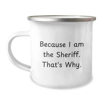 Load image into Gallery viewer, Funny Sheriff Camping Mug Gifts from Friends for Graduation Unique Sheriff Men - Image 1