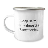 Load image into Gallery viewer, Receptionist Keepsake Camping Mug for Him Graduation Gift Premium - Image 1