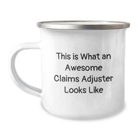 Load image into Gallery viewer, Unique Gifts for Claims Adjuster Friends, Funny Claims Adjuster Graduation Unique Gifts from Men, 'This Is What An Awesome Claims Adjuster Looks Like' Camping Mug - Image 1
