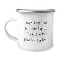 Load image into Gallery viewer, Juggling Inspired Funny Camping Mug Gifts from Friends for Graduation - Image 1
