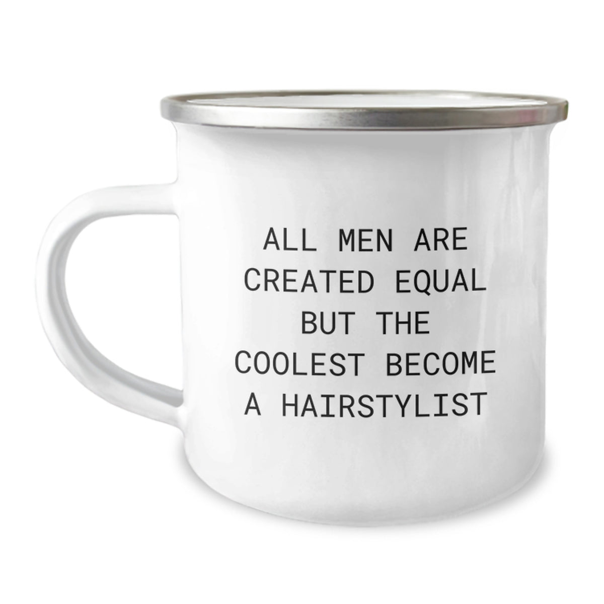 Unique Hairstylist Gifts from Friends for Birthday, Funny Camping Mug with Inspirational Quote - Image 1