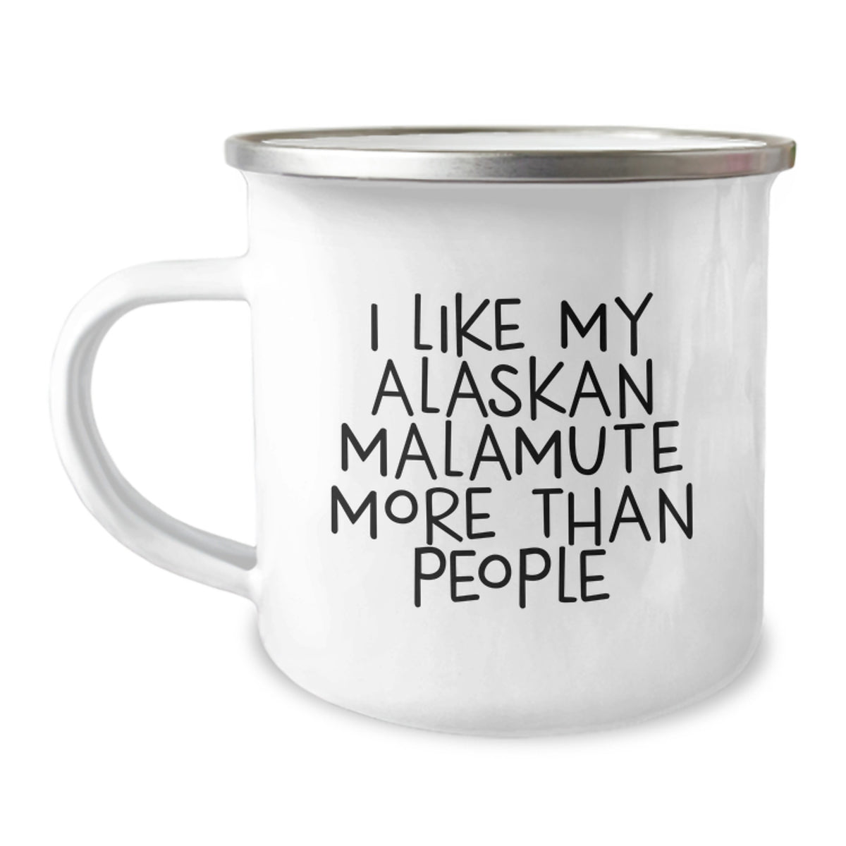 Alaskan Malamute Dog Lover's Camping Mug - Funny Quote for Birthday Unique Gifts from Friends - Gifts for Alaskan Malamute Dog Enthusiasts - Image 1