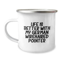 Load image into Gallery viewer, German Wirehaired Pointer Dog Camping Mug Gifts for Men from Family - Funny Birthday Unique - Image 1