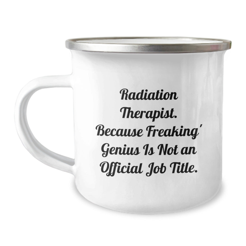 Funny Radiation Therapist Gifts for Men, Stainless Steel Camping Mug with Inspirational Quote, Gifts from Friends, Unique Graduation Gifts for Radiation Therapist - Image 1