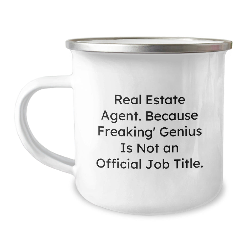 Unique Real Estate Agent Gifts for Graduation, Funny Camping Mug with Quote, Gifts from Friends, Real Estate Agent Appreciation - Real Estate Agent, Men, Women, Coworkers, Family - Image 1