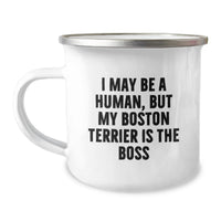 Load image into Gallery viewer, Boston Terrier Dog Lovers Funny Camping Mug Gifts for Friends Birthday from Family - Image 1