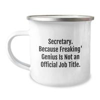 Load image into Gallery viewer, Secretary Gifts, Funny Quote, Birthday Camping Mug, Gifts from Friends, Secretary Appreciation - Image 1
