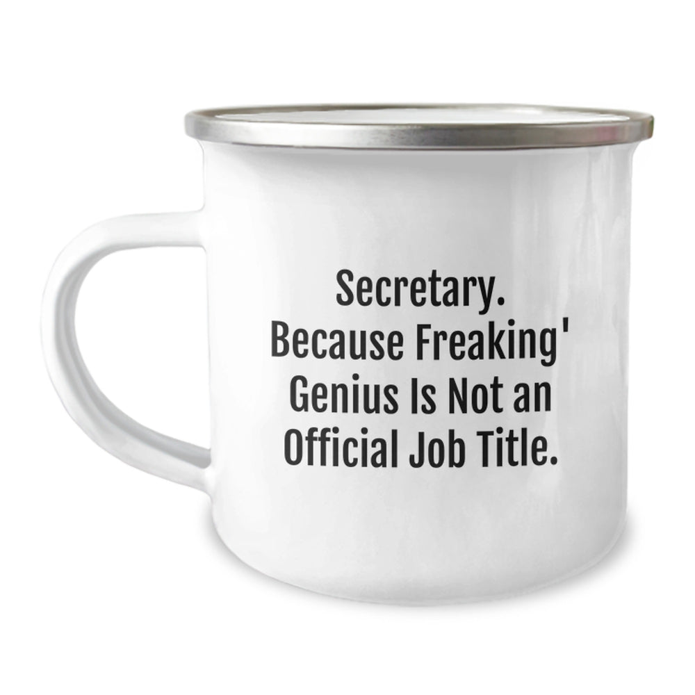 Secretary Gifts, Funny Quote, Birthday Camping Mug, Gifts from Friends, Secretary Appreciation - Image 1