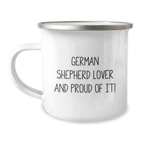 Load image into Gallery viewer, Gifts from Friends to Family for German Shepherd Dog Lovers on Birthday Unique Camping Mugs with Funny Quote - Image 1