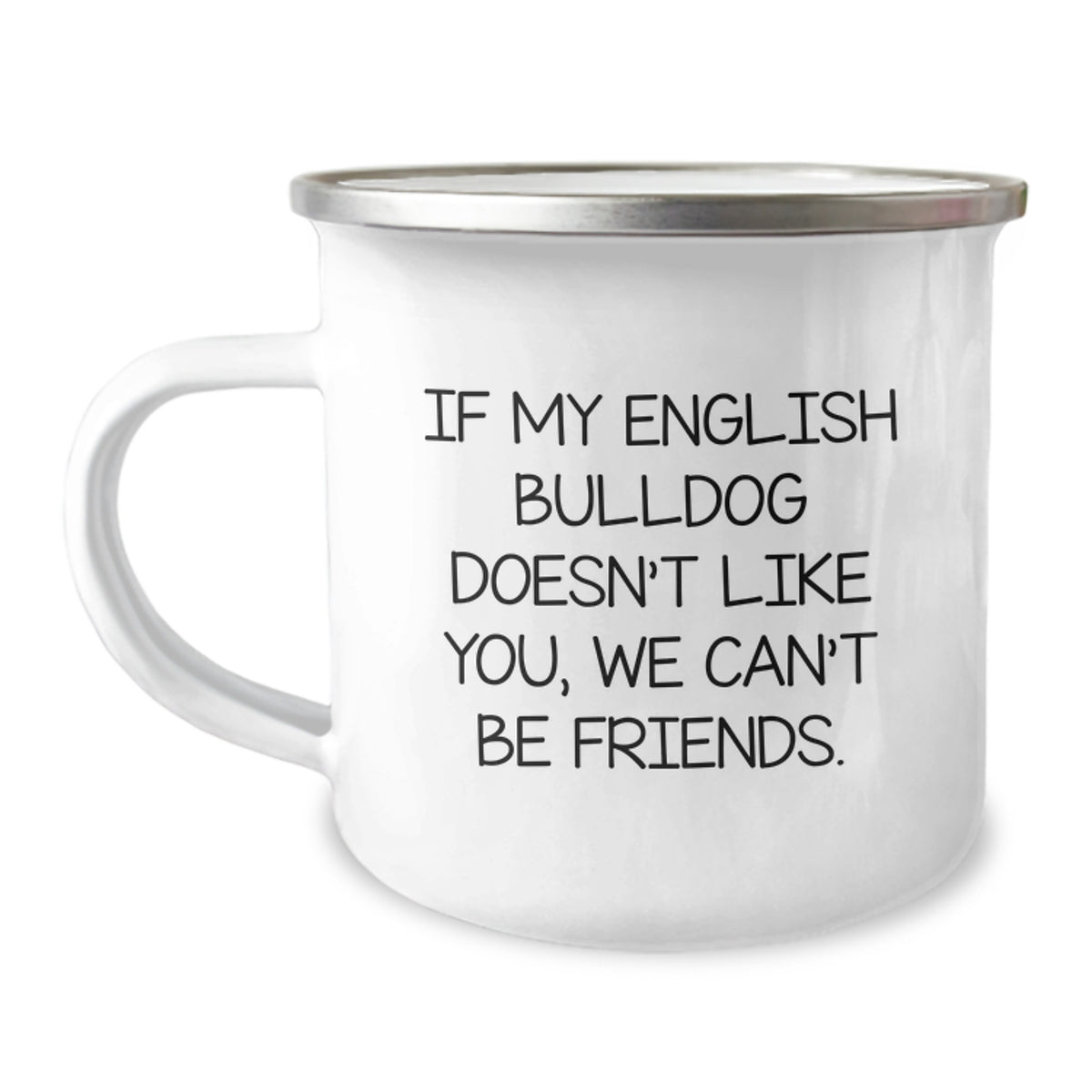 English Bulldog Gifts: Funny Camping Mugs for English Bulldog Lovers, Gifts from Friends for Birthday Celebrations - Image 1