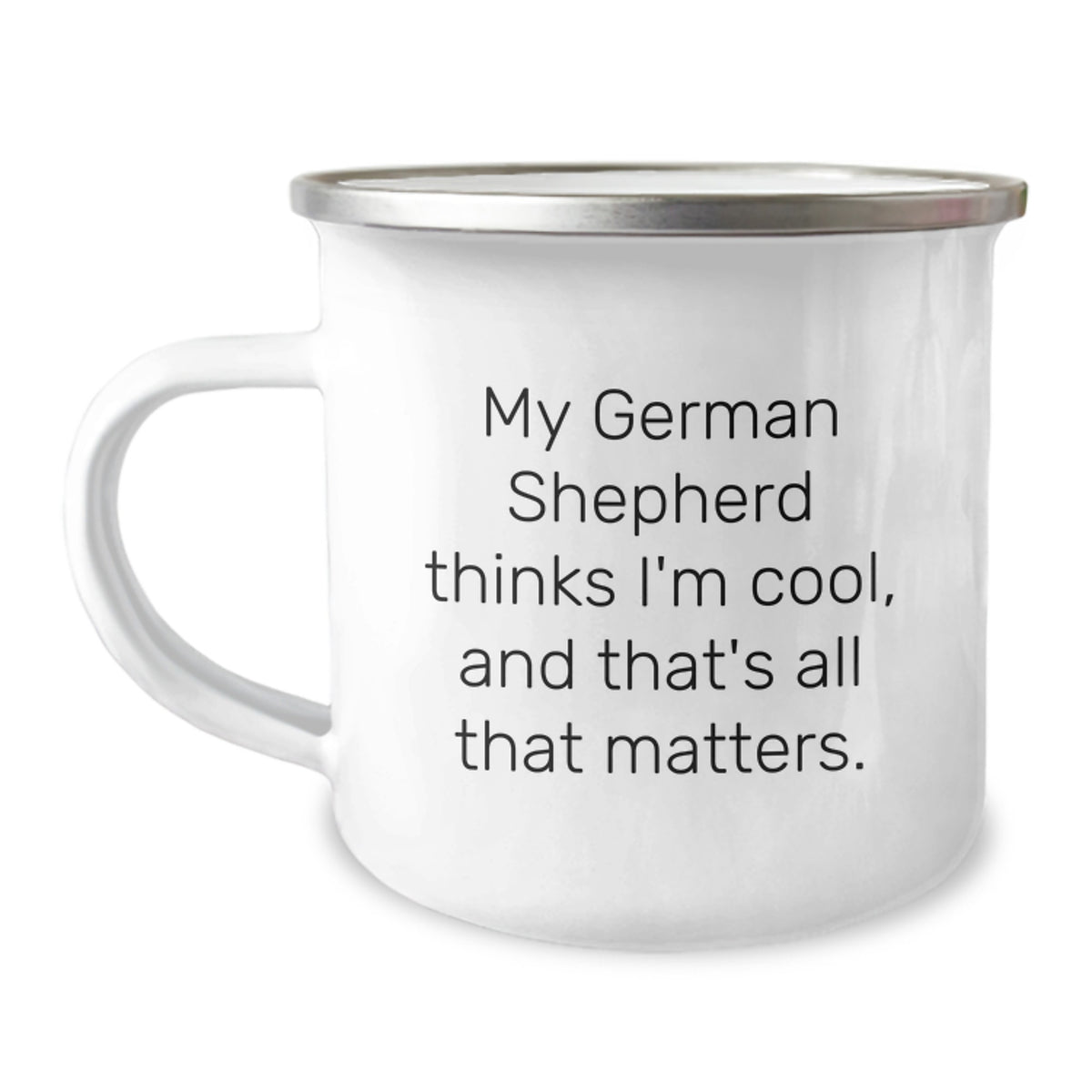 Funny German Shepherd Dog Gifts from Men to Friends, German Shepherd Dog Lover Camping Mug for Birthday Unique Gifts - Image 1