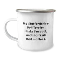 Load image into Gallery viewer, Staffordshire Bull Terrier Dog Lovers Funny Birthday Unique Gifts from Family - Camping Mug - Image 1
