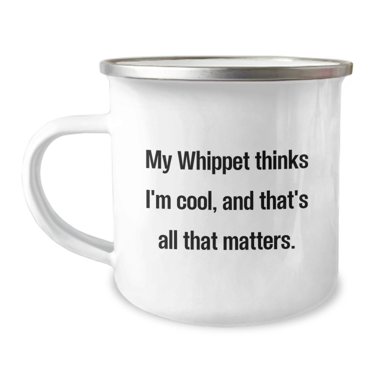 Whippet Dog Lover Gifts from Friends, Unique Birthday Unique Gifts for Whippet Dog Owners, Funny Camping Mug - Image 1